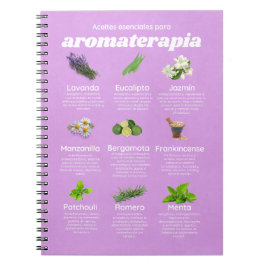 Aceites esenciales aromaterapia español lavanda notitieboek