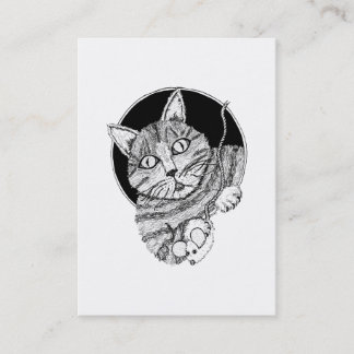 ACEO Art Trading Card "Clinton's Cat" Visitekaartje