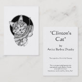 ACEO Art Trading Card "Clinton's Cat" Visitekaartje (Voorkant / Achterkant)