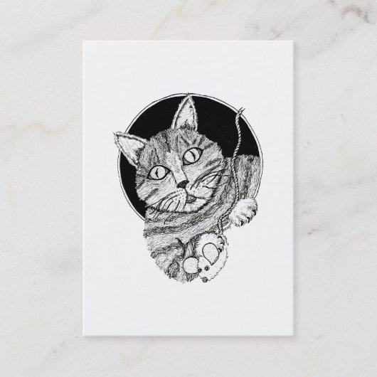 ACEO Art Trading Card "Clinton's Cat" Visitekaartje (Voorkant)