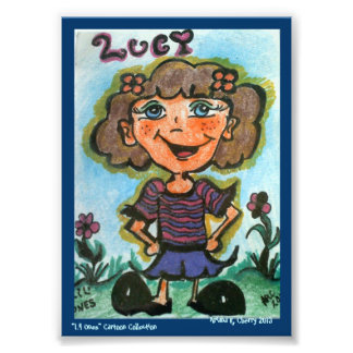 ACEO "LUCY"-Cartoon door artiest Ariana R. Cherry Foto Afdruk