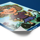 ACEO "LUCY"-Cartoon door artiest Ariana R. Cherry Foto Afdruk (Hoek)