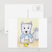 ACEO PRINT WEBSITE BADTIJD ORIGINEEL BRIEFKAART (Voorkant / Achterkant)