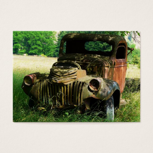 ACEO Rusty oude Boerderij Truck Foto Visitekaartjes (Voorkant)