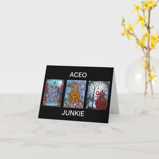 Aceo- Wenskaart door Lori Everett Kaart (Gele Bloem)