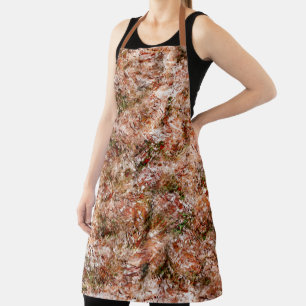 Acer-bos onder katoen of gesteente onder de grond schort