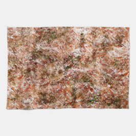 Acer-bos onder katoen of gesteente onder de grond theedoek