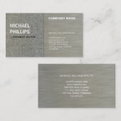 ACERO METAL GRIS PROFESIONAL FORJA METÁLICO VISITEKAARTJE (Voorkant / Achterkant)