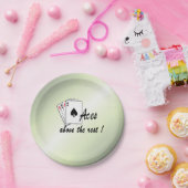 Aces Above the Rest Green Papieren Bordje (Feest)