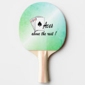 Aces Above the Rest Green Tafeltennisbatje (Achterkant)