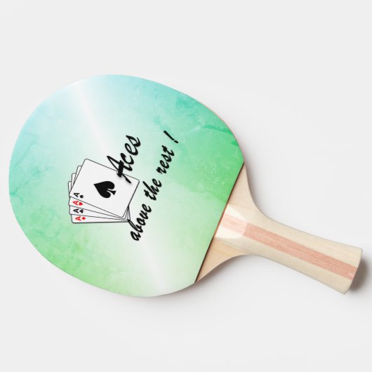 Aces Above the Rest Green Tafeltennisbatje (Zijkant)