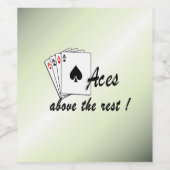 Aces Above the Rest Green Wijn Etiket (Enkel label)