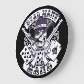 Aces and Eights Cowboy Skull Grote Klok (Hoek)