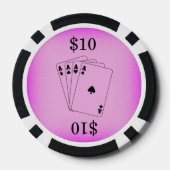 Aces Bachelorette Party Pokerchips (Achterkant)