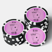 Aces Bachelorette Party Pokerchips (Opstapeling)