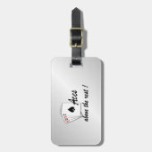 Aces boven de Rest Silver Bagagelabel (Voorkant verticaal)