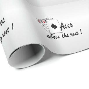 Aces boven de Rest Silver Canvas tas Cadeaupapier