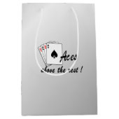 Aces boven de Rest Silver Medium Cadeauzakje (Voorkant)