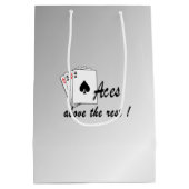 Aces boven de Rest Silver Medium Cadeauzakje (Achterkant)