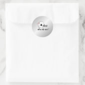 Aces boven de Rest Silver Ronde Sticker (Tas)