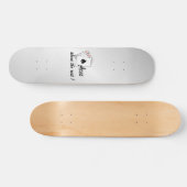 Aces boven de Rest Silver Round Pillow Persoonlijk Skateboard (Horizontaal)