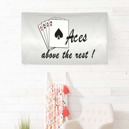 Aces boven de Rest Silver Spandoek (Insitu)