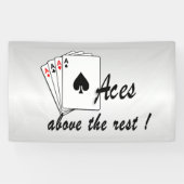 Aces boven de Rest Silver Spandoek (Horizontaal)