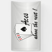 Aces boven de Rest Silver Spandoek (Verticaal)