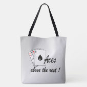 Aces boven de Rest Silver Tote Bag (Achterkant)
