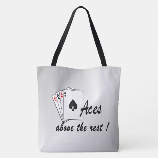 Aces boven de Rest Silver Tote Bag (Achterkant)