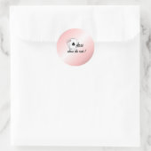Aces boven het Rest Red Ronde Sticker (Tas)