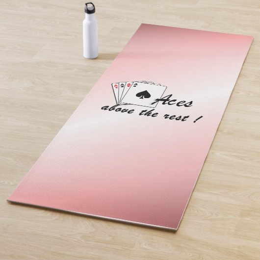 Aces boven het Rest Red Yogamat (In situ)