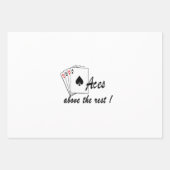 Aces boven het Rest White Inpakpapier Vel (Voorkant 3)