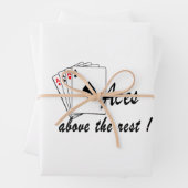 Aces boven het Rest White Inpakpapier Vel (In situ)