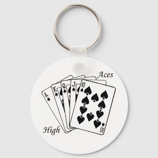 Aces High Sleutelhanger (Voorkant)