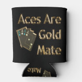 Aces is gouden maffia Golden poker design; Blikjeskoeler (Achterkant)