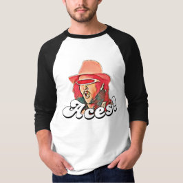 Aces: kleur, midden Logo T-shirt