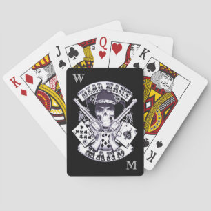 Aces N Eight Dead Man Personal Monogram Pokerkaarten