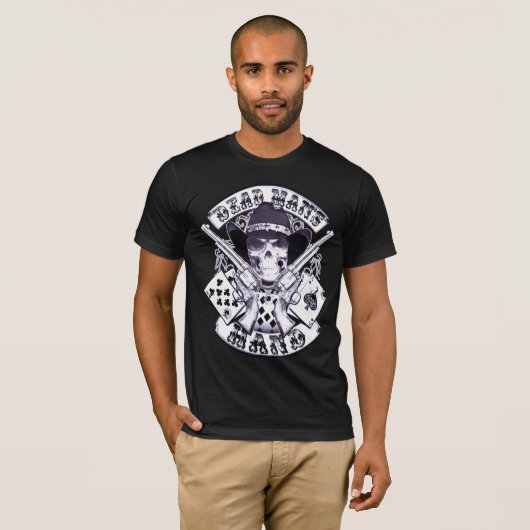 Aces N Eight Dead Man's Hand Cowboy T-Shirt (Voorkant volledig)