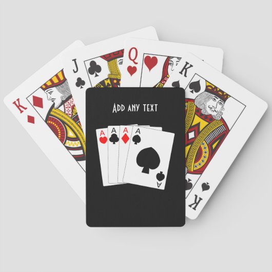 Aces-ontwerp Pokerkaarten (Achterkant)