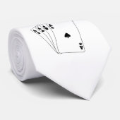 Aces Poker Hand Stropdas (Opgerold)