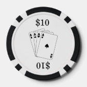Aces Pokerchips (Achterkant)