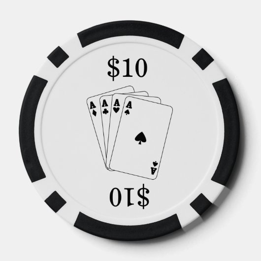 Aces Pokerchips (Achterkant)