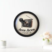 Aces retro wandklok (Huis)
