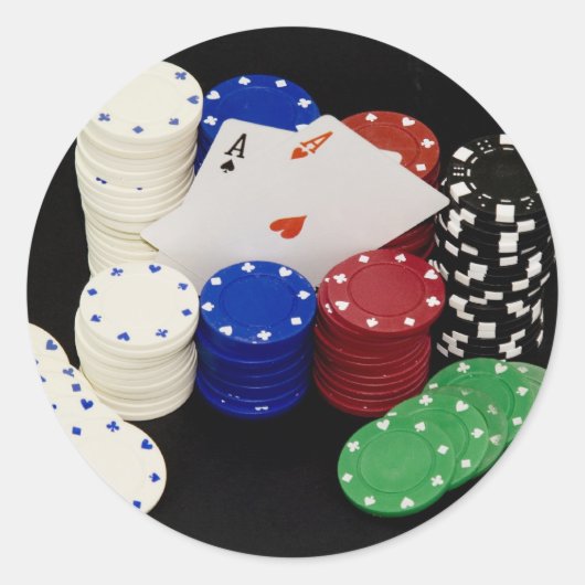 Aces Ronde Sticker (Voorkant)
