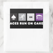 Aces Run Op Cake Sticker Donker (Tas)