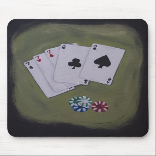 Aces Sevens Poker Mousepad Muismat
