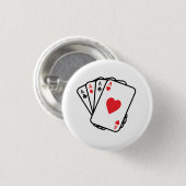 Aces Simple Logo Pin Ronde Button 3,2 Cm (Voorkant /achterkant)