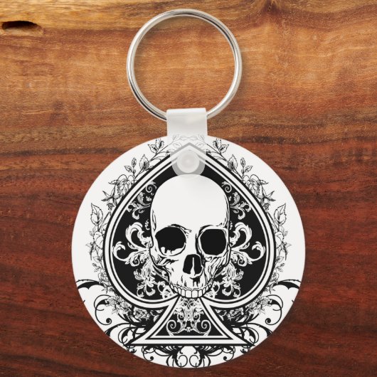 Aces Skull Sleutelhanger (Voorkant)