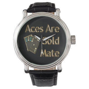 Aces zijn goudmaaltijd; horloge
